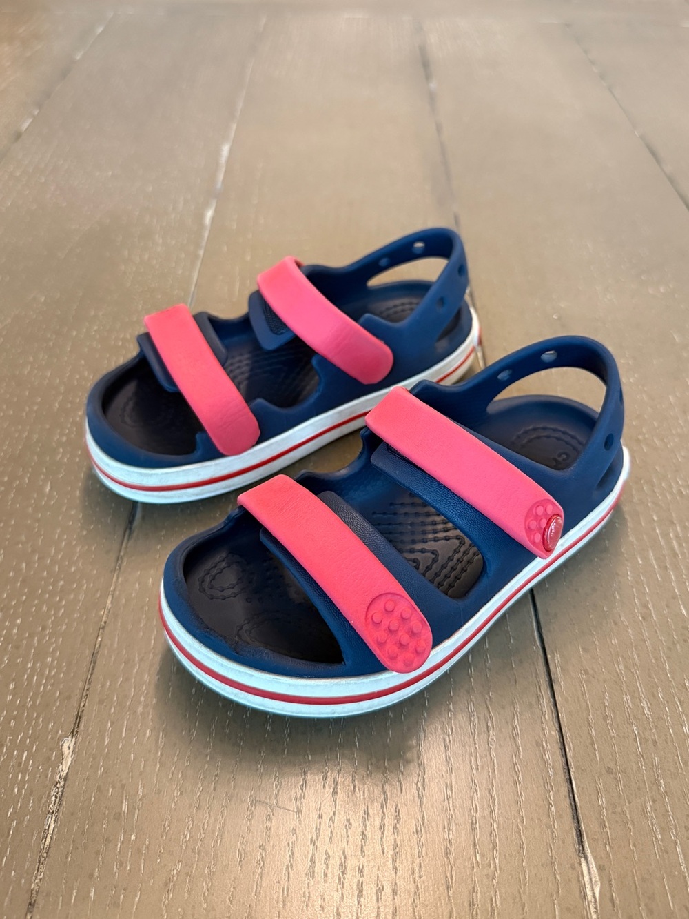 Crocs Toddler Boys’ Crocband Cruiser Sandal Blue Waterproof Clogs • Size 10C
